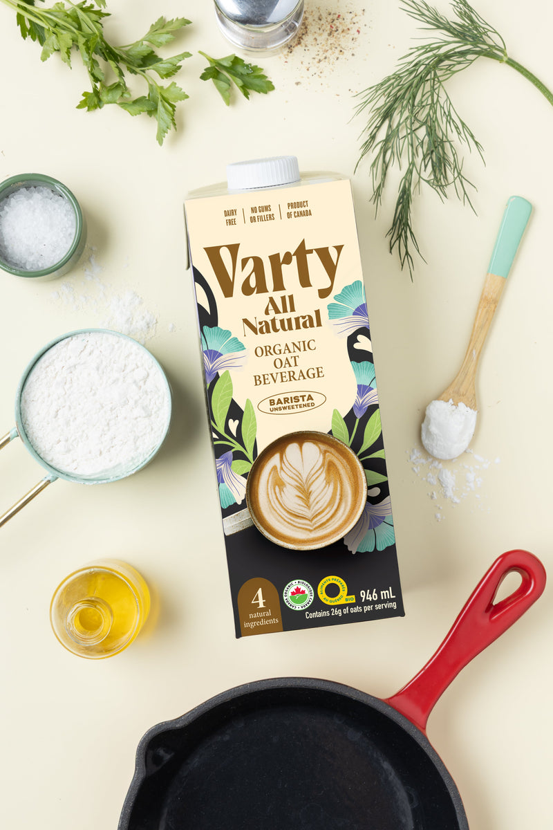 Savoury Oat Beverage Pancakes