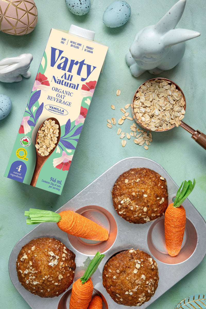 Carrot Muffins with Oat Beverage